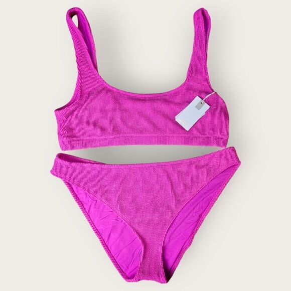 Good American NWT Always Fit Fuschia Bikini Set - Picture 7 of 9